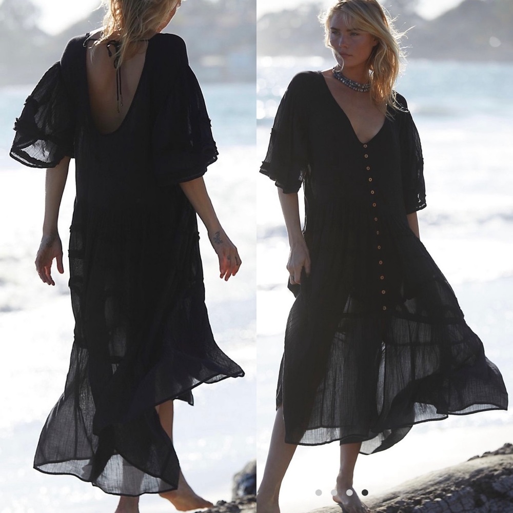 NWT - Free People Orianna dress, black